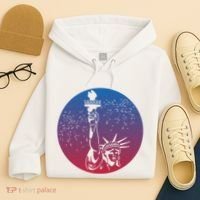 Statue Of Liberty New York Retro Hoodie thumb 4