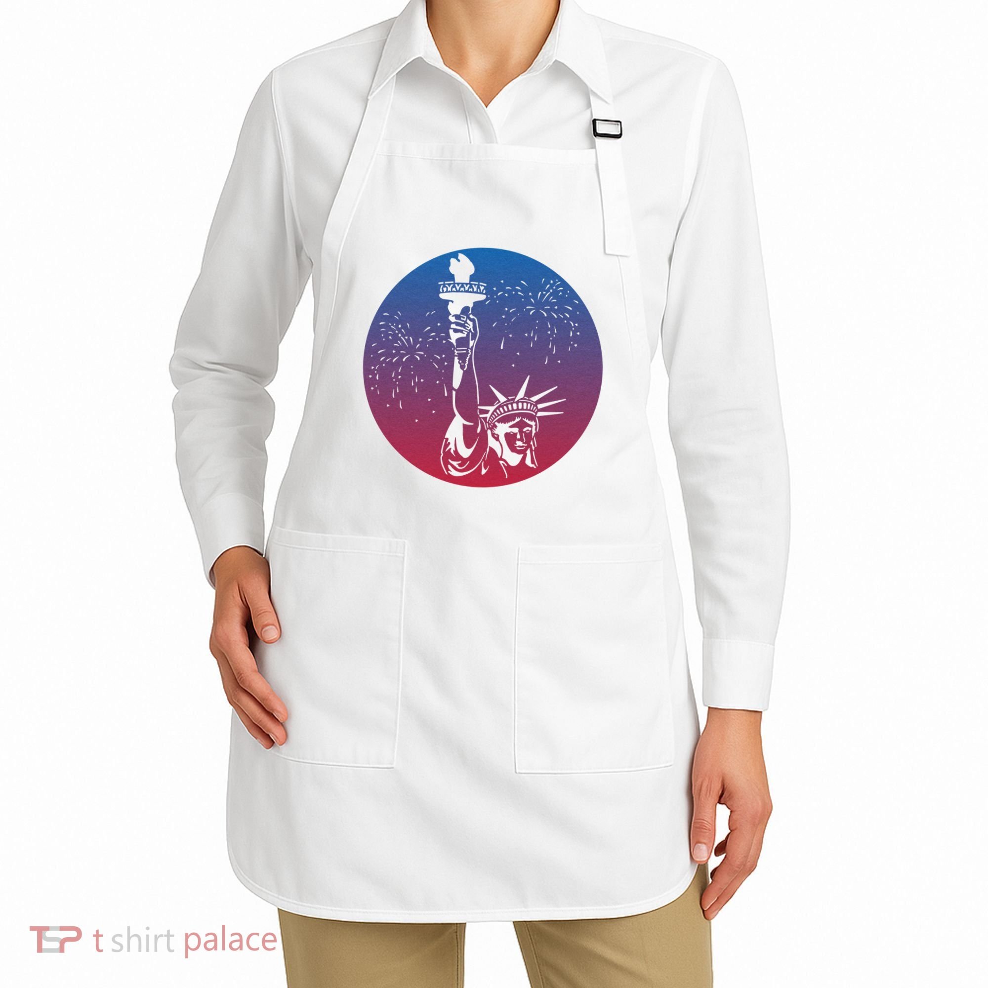 Statue Of Liberty New York Retro Apron