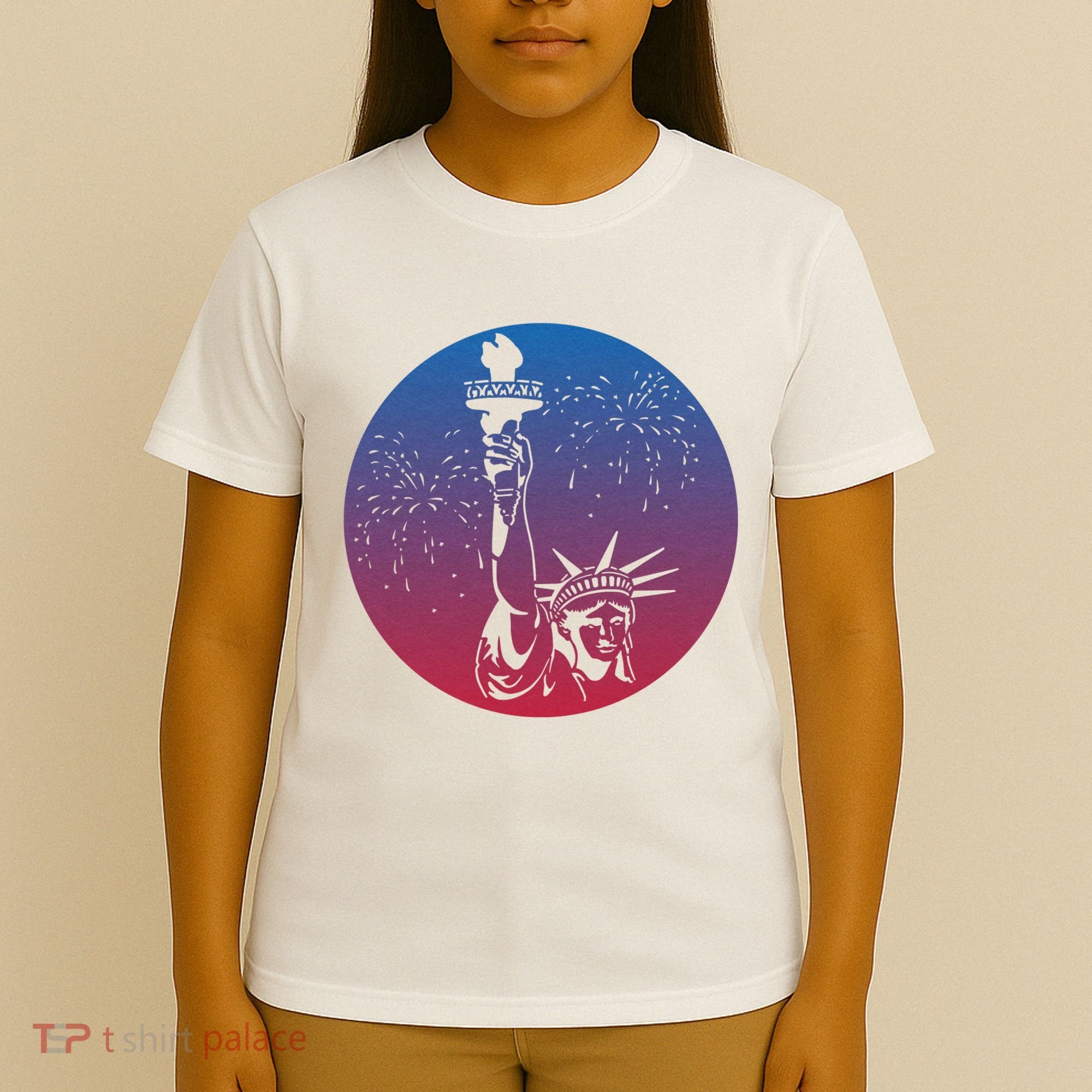 Statue Of Liberty New York Retro T-Shirt