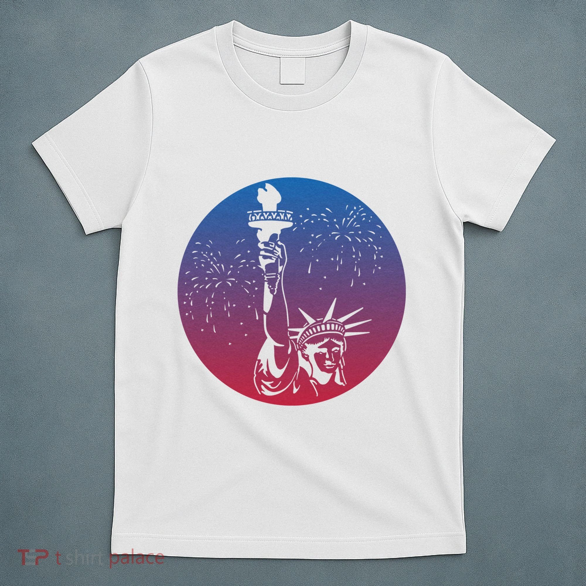 Statue Of Liberty New York Retro T-Shirt