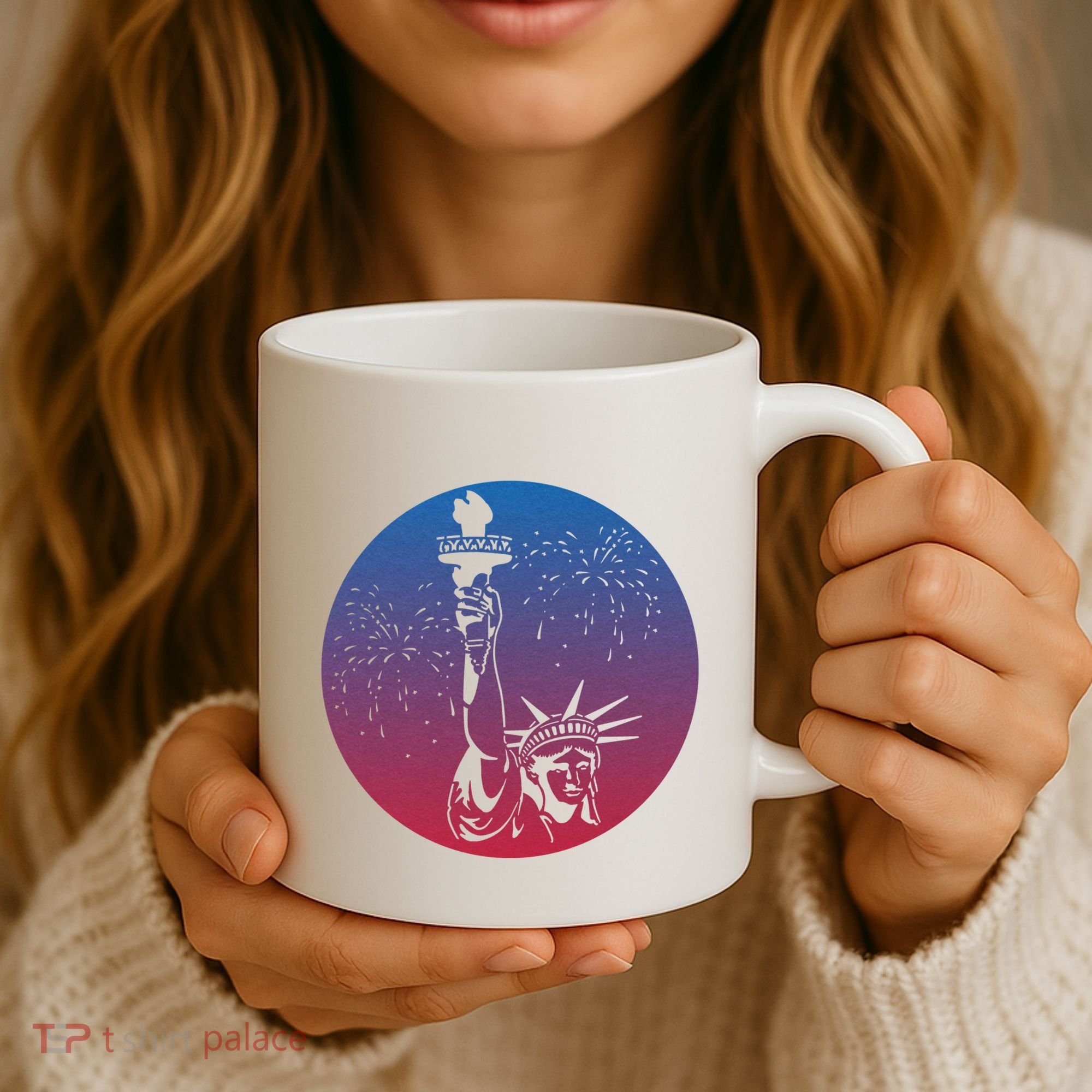 Statue Of Liberty New York Retro Coffee Mug