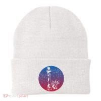 Statue Of Liberty New York Retro Beanie thumb 0