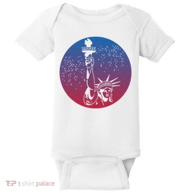 Statue Of Liberty New York Retro Baby Bodysuit