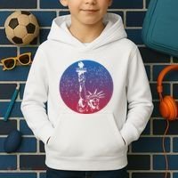 Statue Of Liberty New York Retro Kids Hoodie thumb 2
