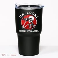 Skeleton Oh Look Nobody Gives A Shit Tumbler thumb 0