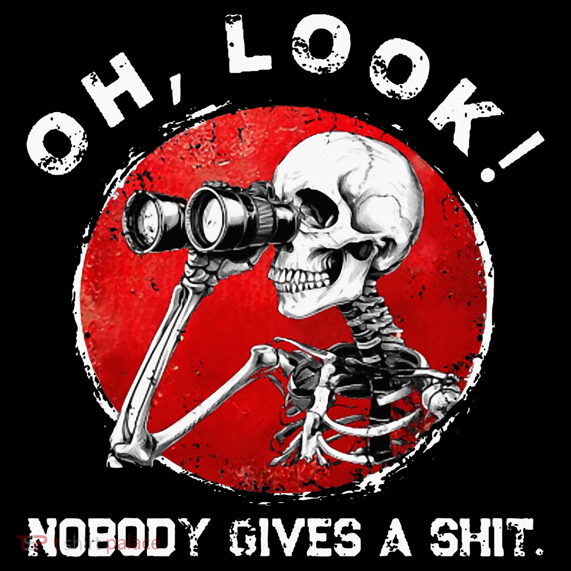 Skeleton Oh Look Nobody Gives A Shit Mousepad