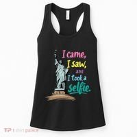 Statue Of Liberty Museum Travel I Came I Saw I Took A Selfie Women's Tank Top thumb 0
