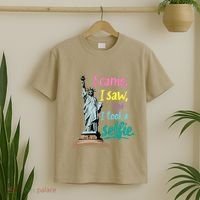 Statue Of Liberty Museum Travel I Came I Saw I Took A Selfie T-Shirt thumb 2