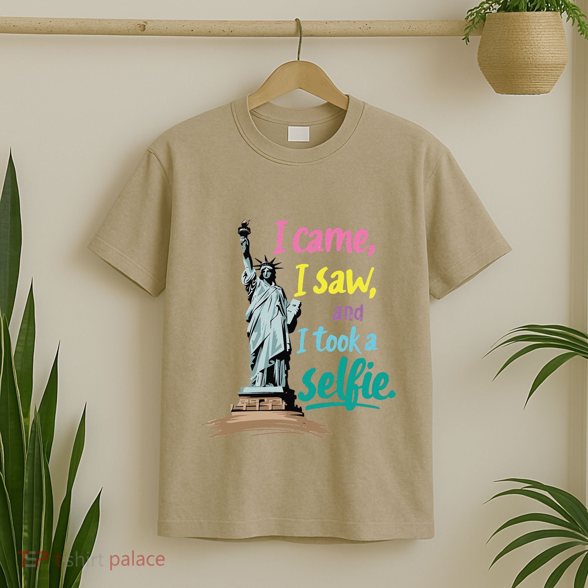 Statue Of Liberty Museum Travel I Came I Saw I Took A Selfie T-Shirt