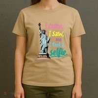 Statue Of Liberty Museum Travel I Came I Saw I Took A Selfie T-Shirt thumb 4