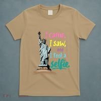 Statue Of Liberty Museum Travel I Came I Saw I Took A Selfie T-Shirt thumb 5