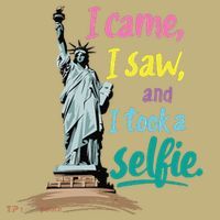 Statue Of Liberty Museum Travel I Came I Saw I Took A Selfie T-Shirt thumb 7
