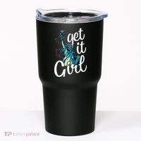 Statue of Liberty Get It American Flag 4th of July Tumbler thumb 0