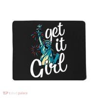 Statue of Liberty Get It American Flag 4th of July Mousepad thumb 0