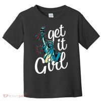 Statue of Liberty Get It American Flag 4th of July Toddler T-Shirt thumb 0