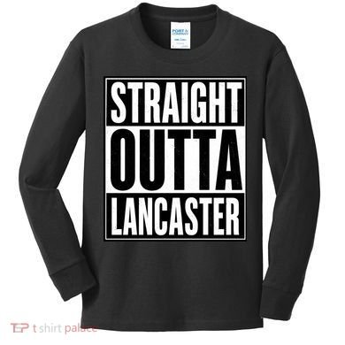Straight Outta Lancaster Kids Long Sleeve Shirt