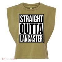 Straight Outta Lancaster Garment-Dyed Women's Muscle Tee thumb 0