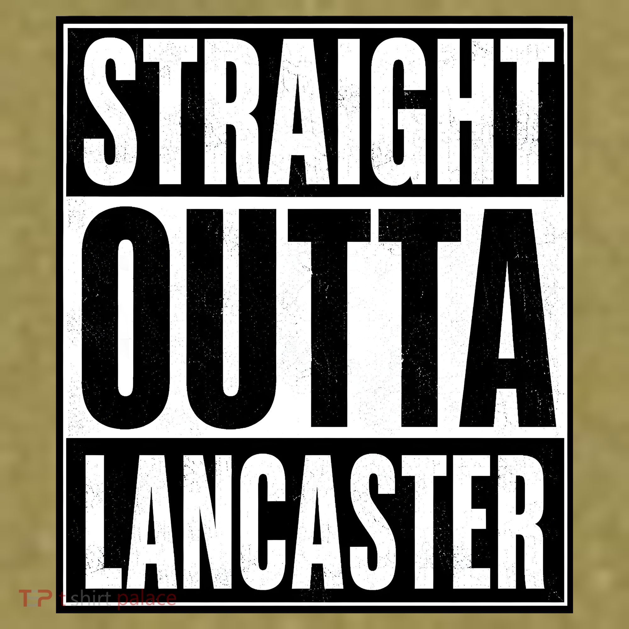 Straight Outta Lancaster Garment-Dyed Women's Muscle Tee
