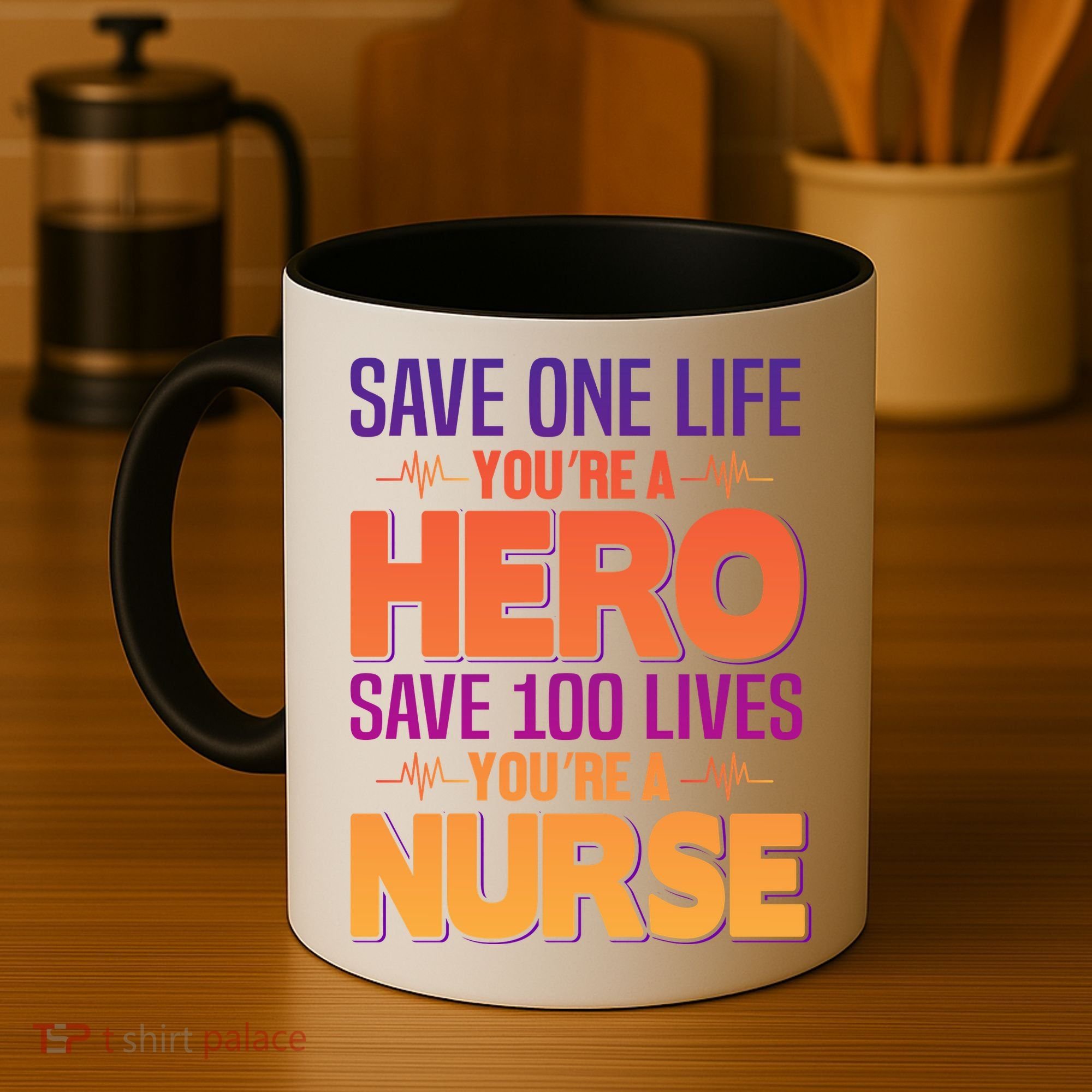 Save One Life You're A Hero Save 100 Lives You're A Nurse Coffee Mug