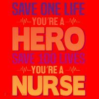 Save One Life You're A Hero Save 100 Lives You're A Nurse Santa Hat thumb 1