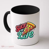 Slice Of Life Cartoon Pizza Coffee Mug thumb 0