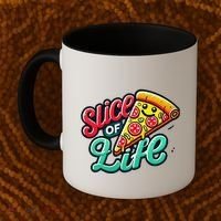 Slice Of Life Cartoon Pizza Coffee Mug thumb 2