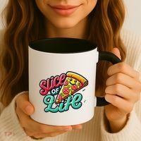 Slice Of Life Cartoon Pizza Coffee Mug thumb 3