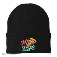 Slice Of Life Cartoon Pizza Beanie thumb 0