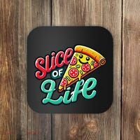 Slice Of Life Cartoon Pizza Coaster thumb 0