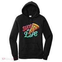 Slice Of Life Cartoon Pizza Women's Hoodie thumb 0