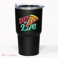 Slice Of Life Cartoon Pizza Tumbler thumb 0