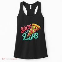 Slice Of Life Cartoon Pizza Women's Tank Top thumb 0
