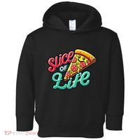 Slice Of Life Cartoon Pizza Toddler Hoodie thumb 0