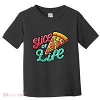 Slice Of Life Cartoon Pizza Toddler T-Shirt thumb 0