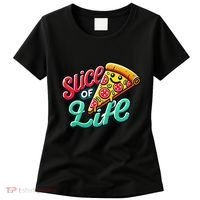 Slice Of Life Cartoon Pizza Women's T-Shirt thumb 0