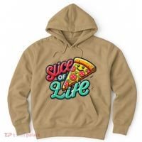 Slice Of Life Cartoon Pizza Hoodie thumb 0