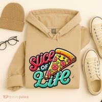 Slice Of Life Cartoon Pizza Hoodie thumb 4