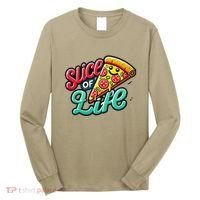 Slice Of Life Cartoon Pizza Long Sleeve Shirt thumb 0