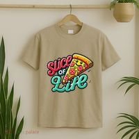 Slice Of Life Cartoon Pizza T-Shirt thumb 2
