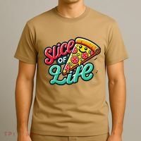 Slice Of Life Cartoon Pizza T-Shirt thumb 3