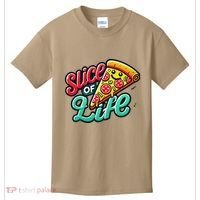 Slice Of Life Cartoon Pizza Kids T-Shirt thumb 0