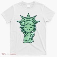 Statue Of Liberty Cute Nyc New York City Manhattan T-Shirt thumb 0
