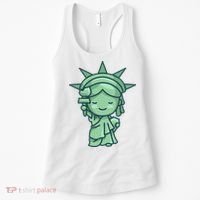 Statue Of Liberty Cute Nyc New York City Manhattan Women's Tank Top thumb 0