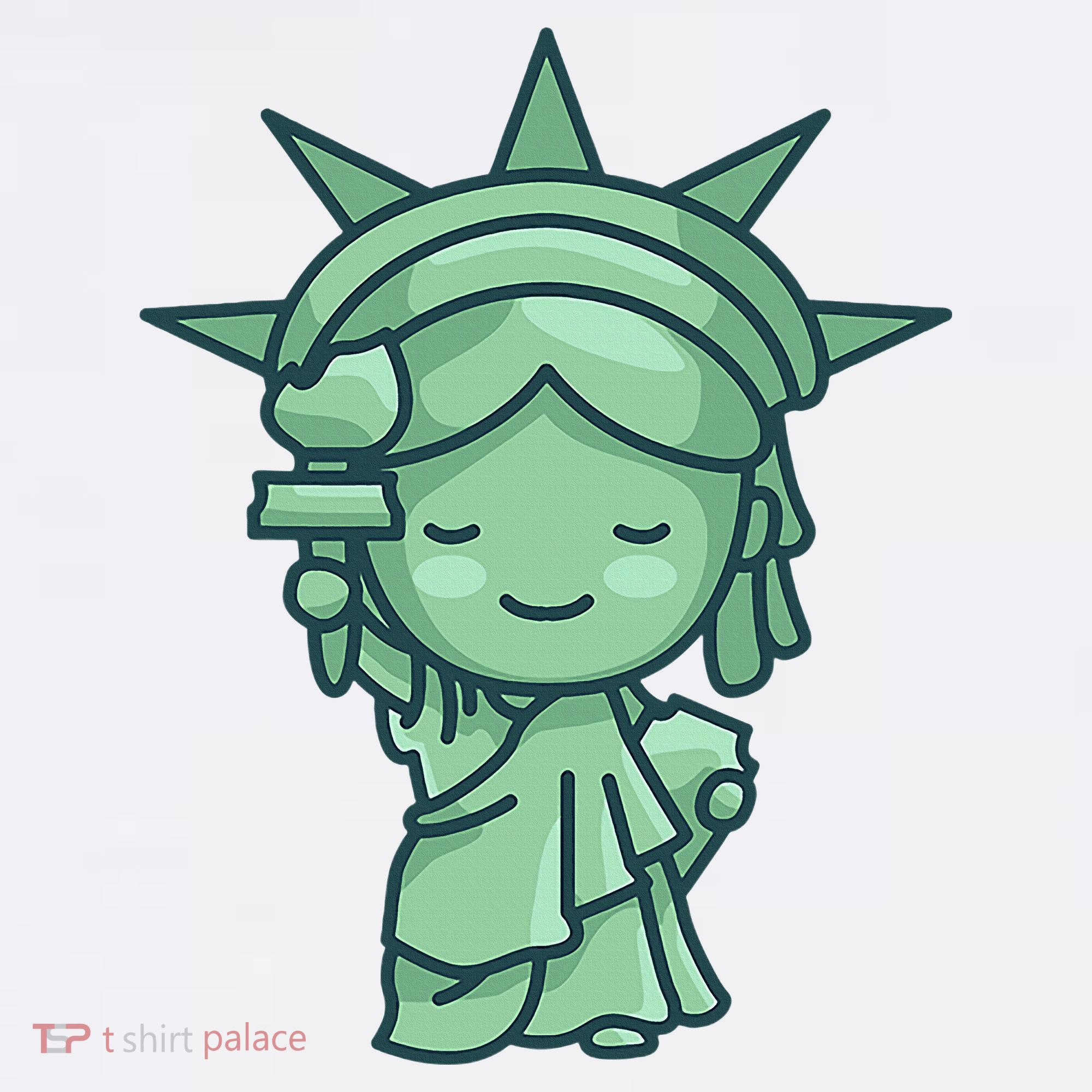 Statue Of Liberty Cute Nyc New York City Manhattan Women's Tank Top
