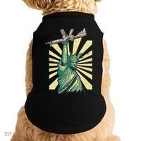 Statue Of Liberty Ar 15 Gun Loving American Doggie Tank thumb 0