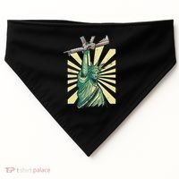 Statue Of Liberty Ar 15 Gun Loving American USA-Made Doggie Bandana thumb 0