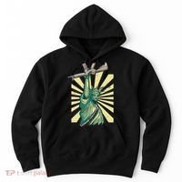 Statue Of Liberty Ar 15 Gun Loving American Hoodie thumb 0