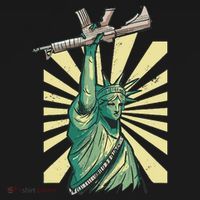 Statue Of Liberty Ar 15 Gun Loving American Sweatshirt thumb 3
