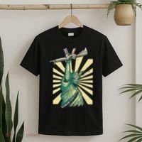 Statue Of Liberty Ar 15 Gun Loving American T-Shirt thumb 2