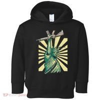 Statue Of Liberty Ar 15 Gun Loving American Toddler Hoodie thumb 0